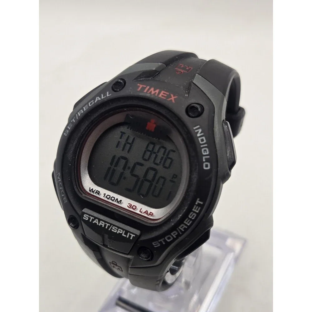 Timex Ironman Classic 30 watch (Model T5K417). 45mm Case. New Battery. Excl. Con